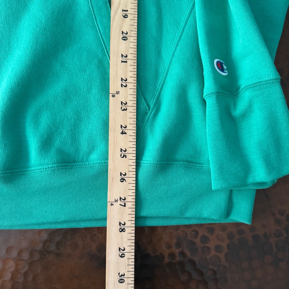 Champion Hoodie NWT Women 1X Green Colorful Script Logo Fleece Outdoor Pullover - Picture 10 of 11